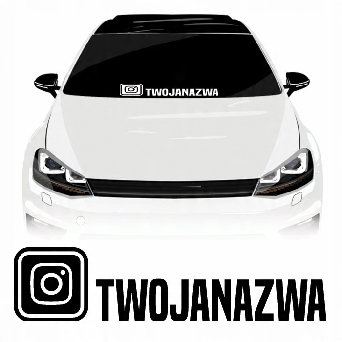 

Instagram 1 Naklejka na szybę 50 cm