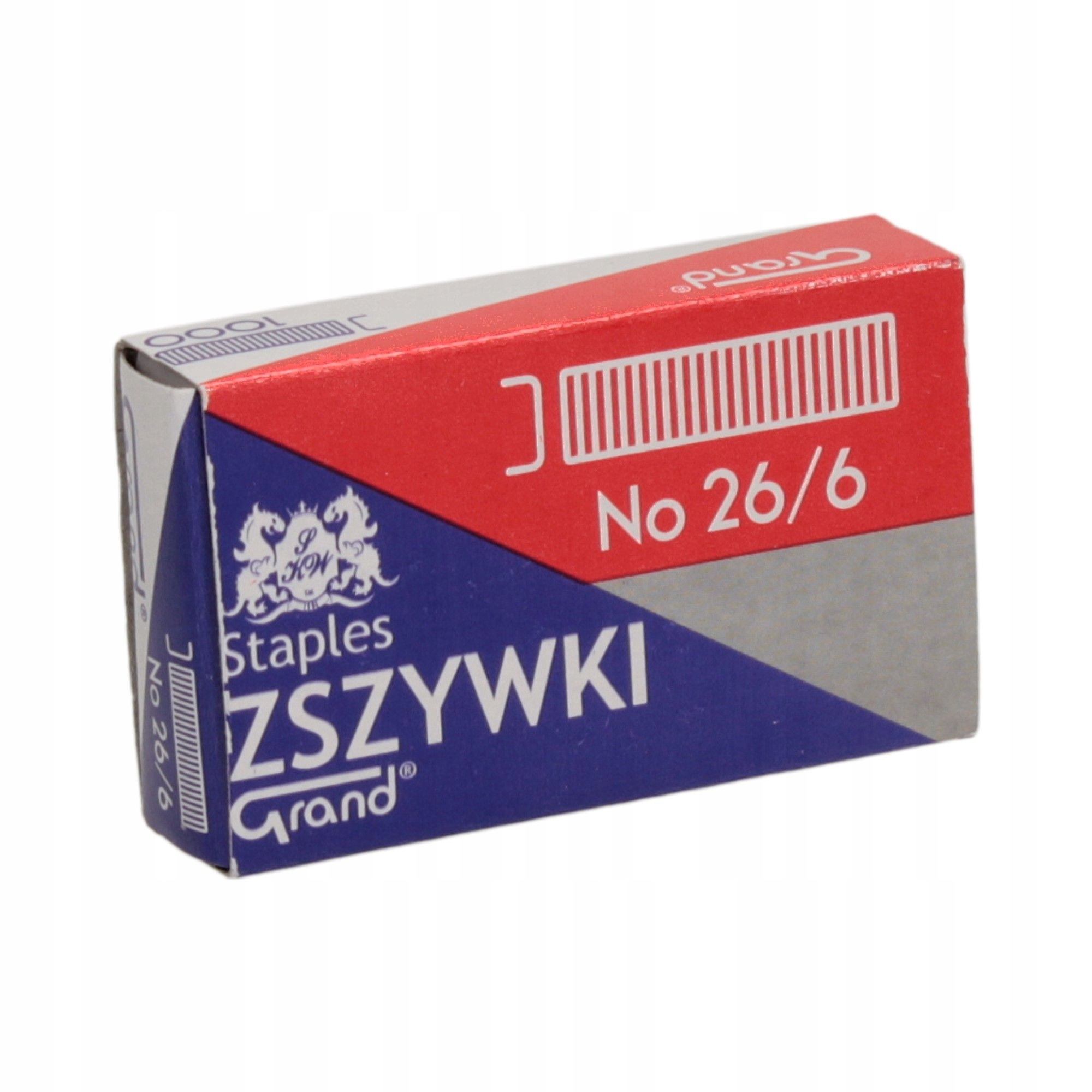 

Zszywki 26/6 stalowe mocne ostre Grand