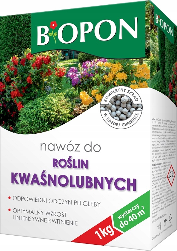 

Biopon nawóz granulat do Roślin Kwaśnolubnych 1kg