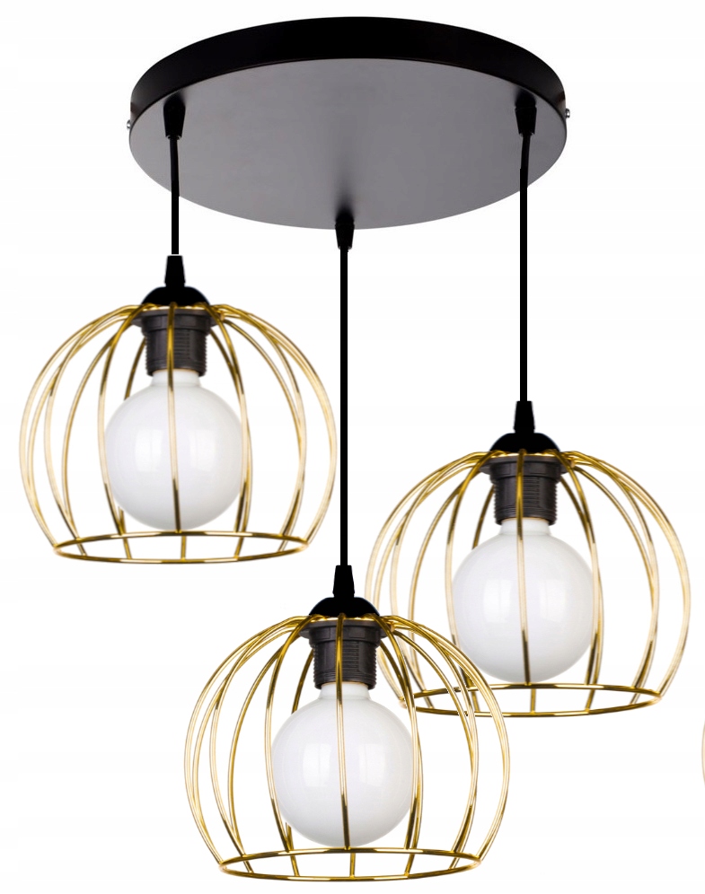 

Nowoczesna Lampa Wisząca Sufitowa Led Złoto