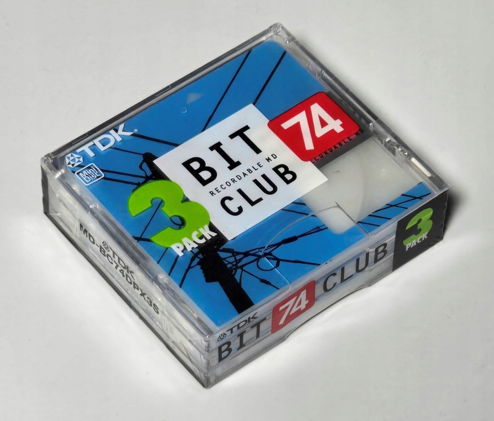 Minidisc Diskety MD Tdk Bit Club 74 3 Pack Fólie MD-BC74DPX3S Japan 3 Ks