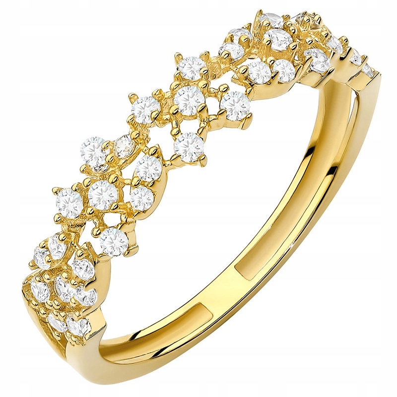 Stříbrný Prstýnek 925 Se Zirkony vel. 12