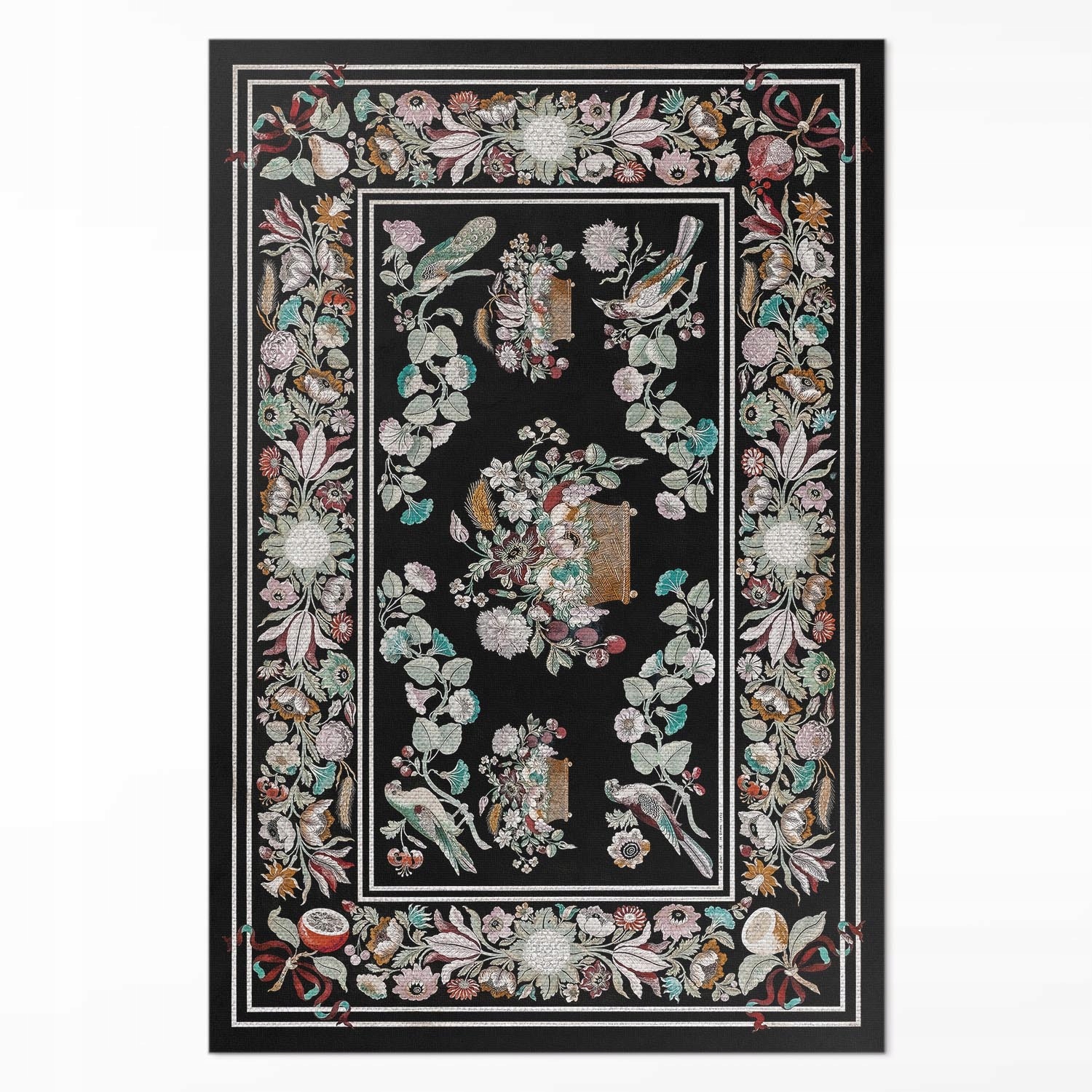 Dekoračný vinylový koberec Rastlinné motívy zátišie vintage 120 x 180 cm