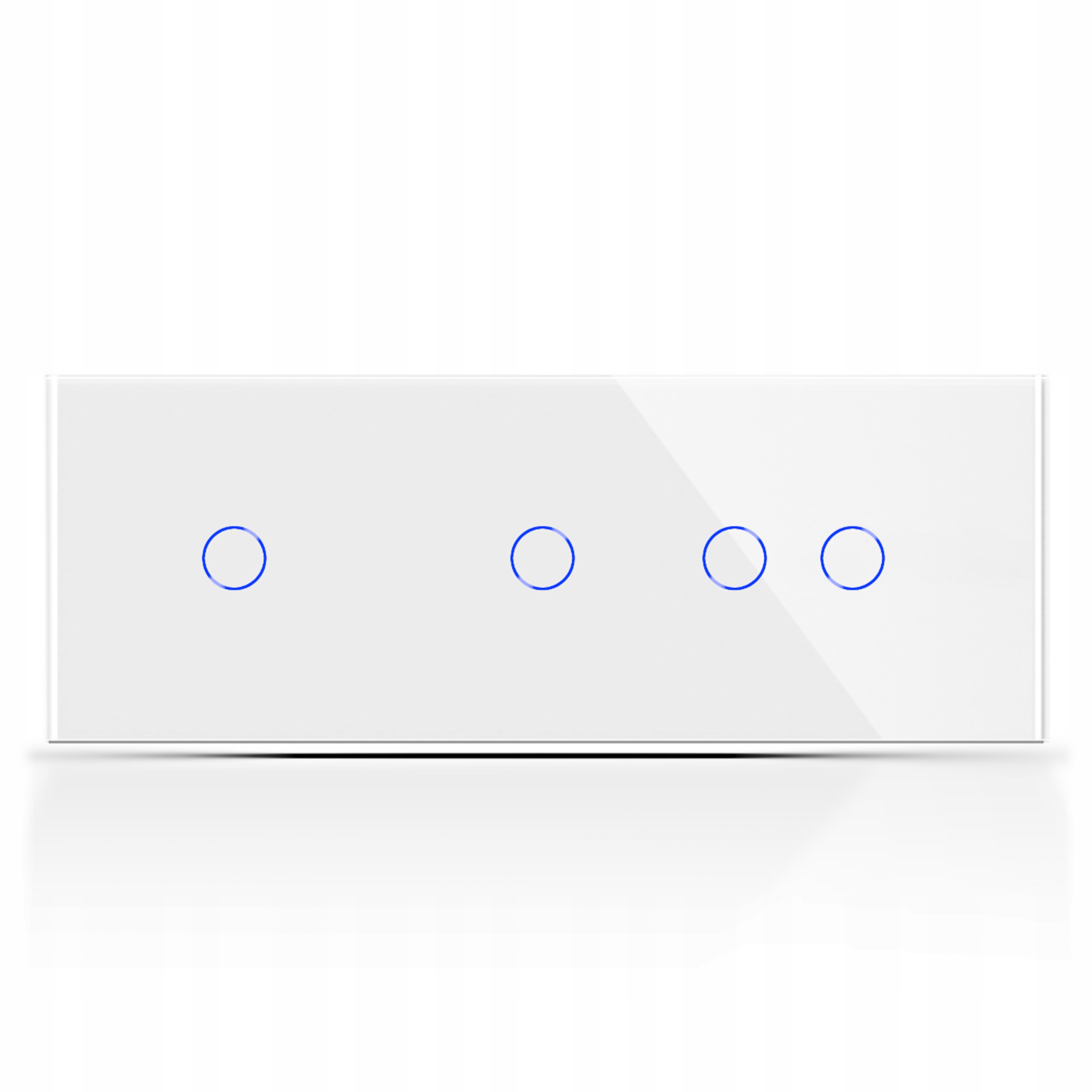 Dotykový Spínač Svetla 1+1+2 Wifi Trojitý Rámček 4K Tlačidlá Tuya Smart