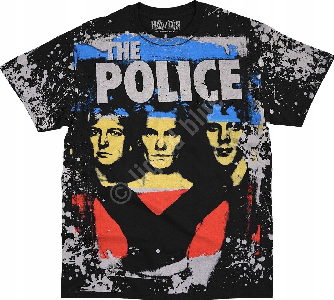 The Police Synchronicity Havok Liquid Blue M Tričko