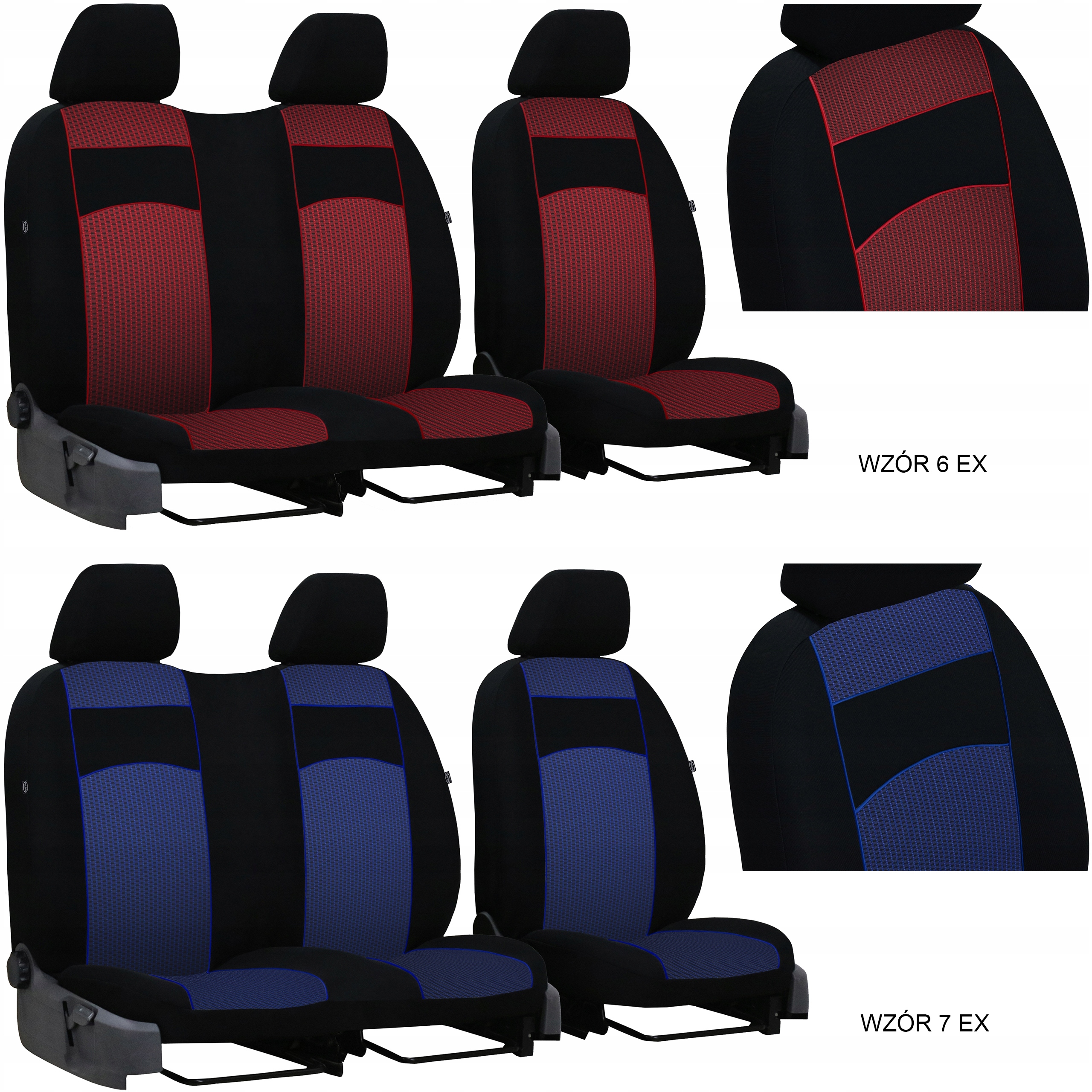 GRUBE POKROWCE MIAROWE VIP BUS FORD TRANSIT 3 2+1 Model Vip