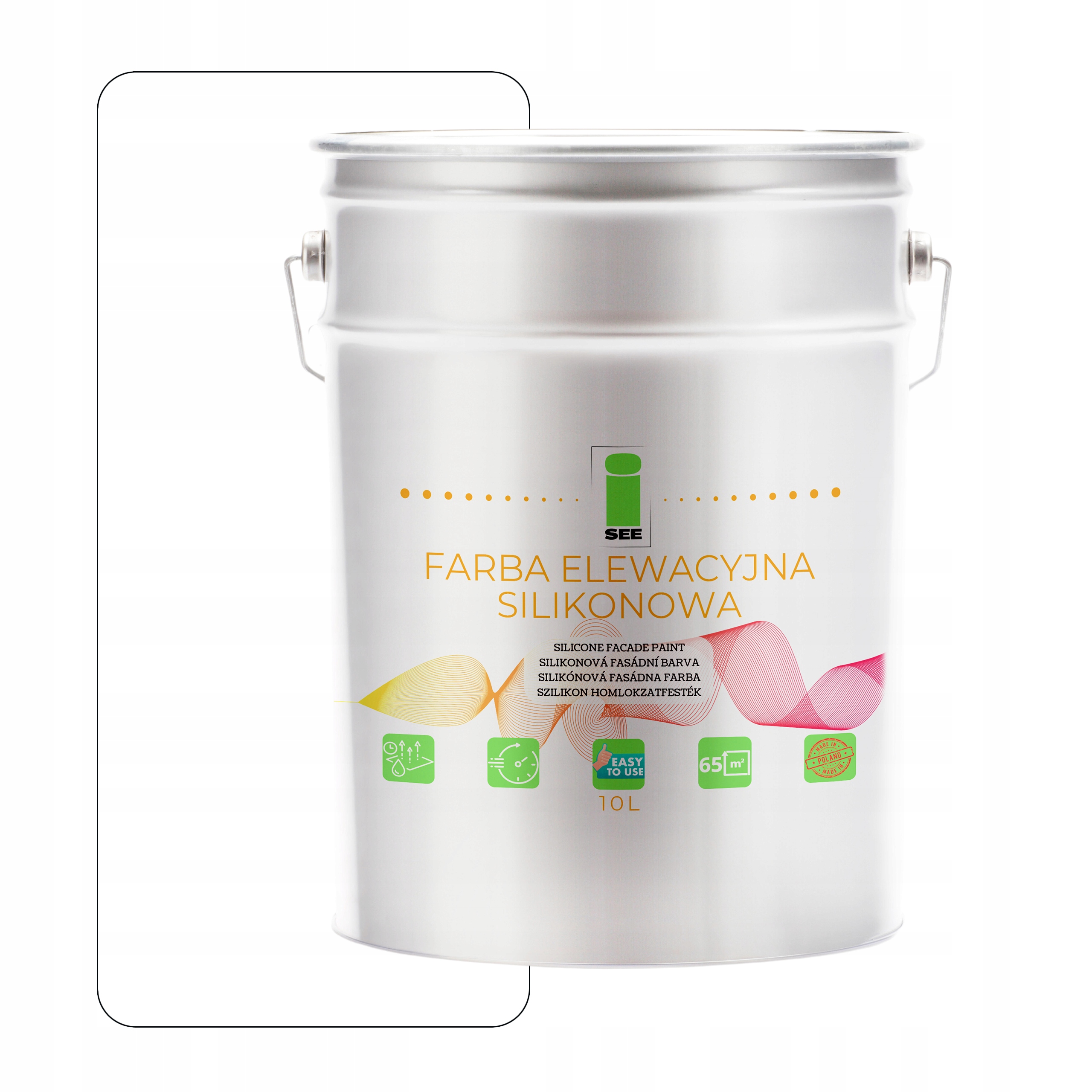 Fasádna Silikónová Fasádna Farba Biela 10 L Paropriepustná Proti Riasam