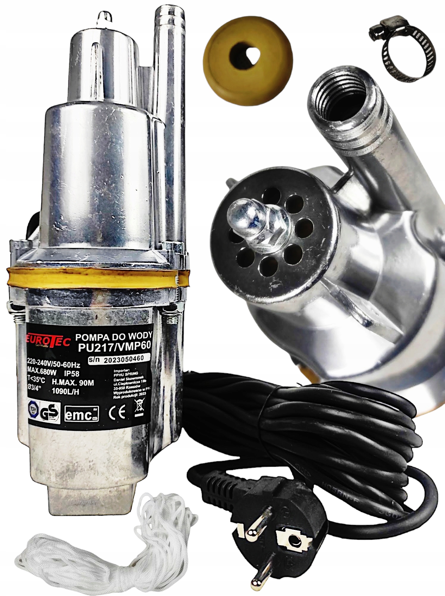 Pompa Do Wody Czystej Nurek Zatapialna Do Studni Ruska Do Podlewania 680W