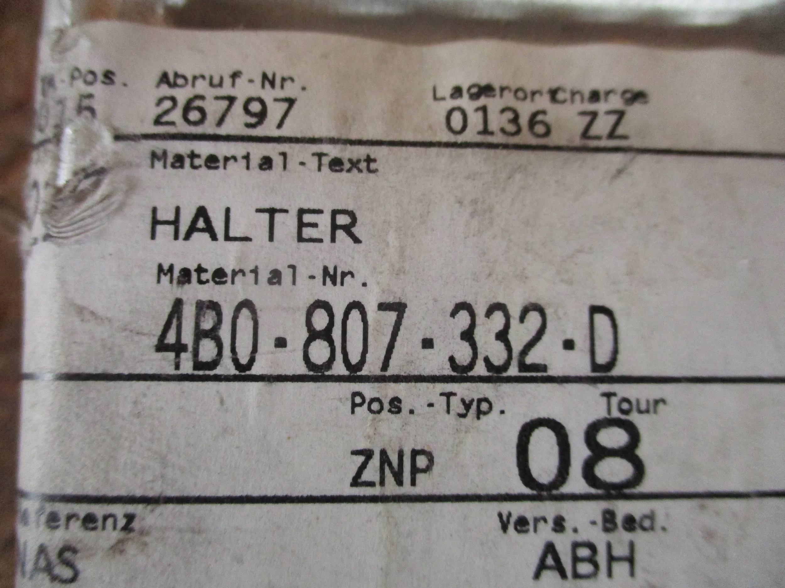 ABSORBER AUFPRALLDÄMPFER PRALLDÄMPFER AUDI A6 C5 4B0807332D