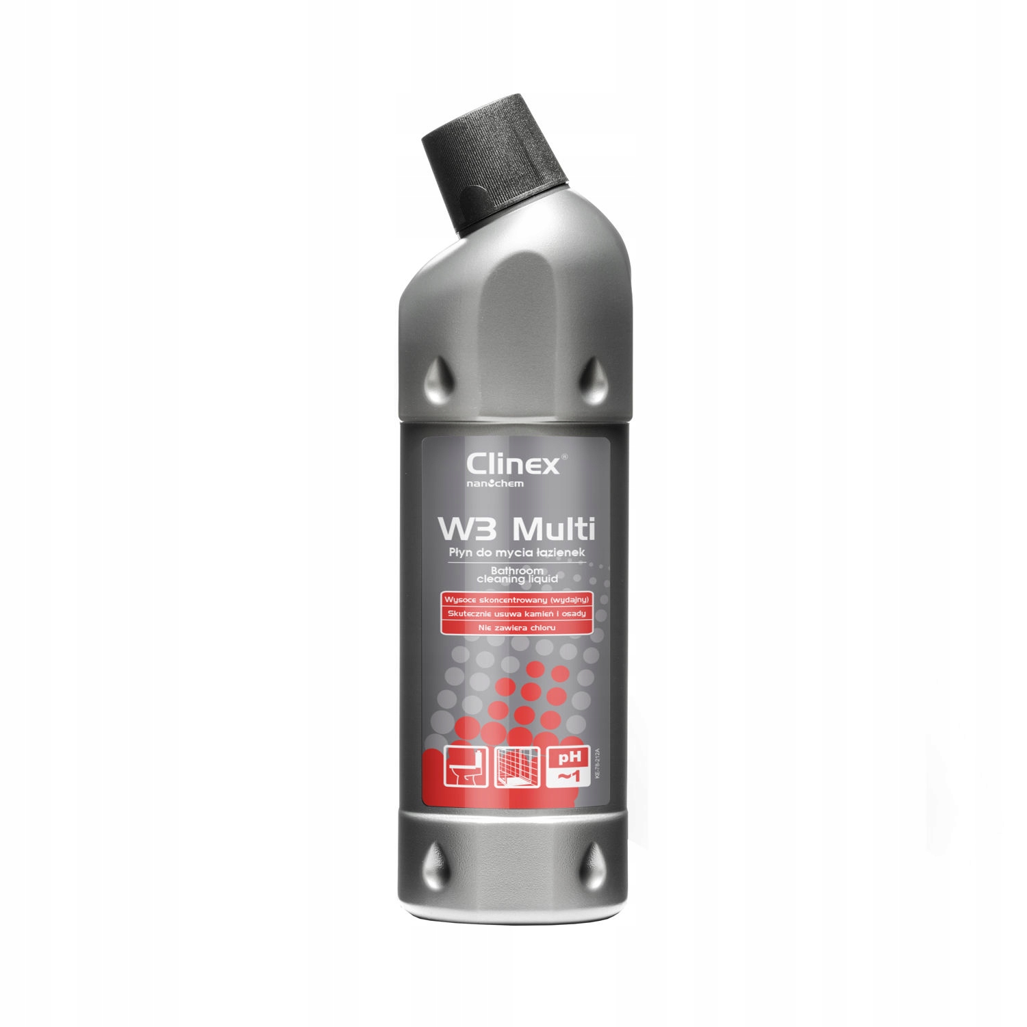 

Clinex W3 Multi do mycia łazienek Wc Fugi Kamień