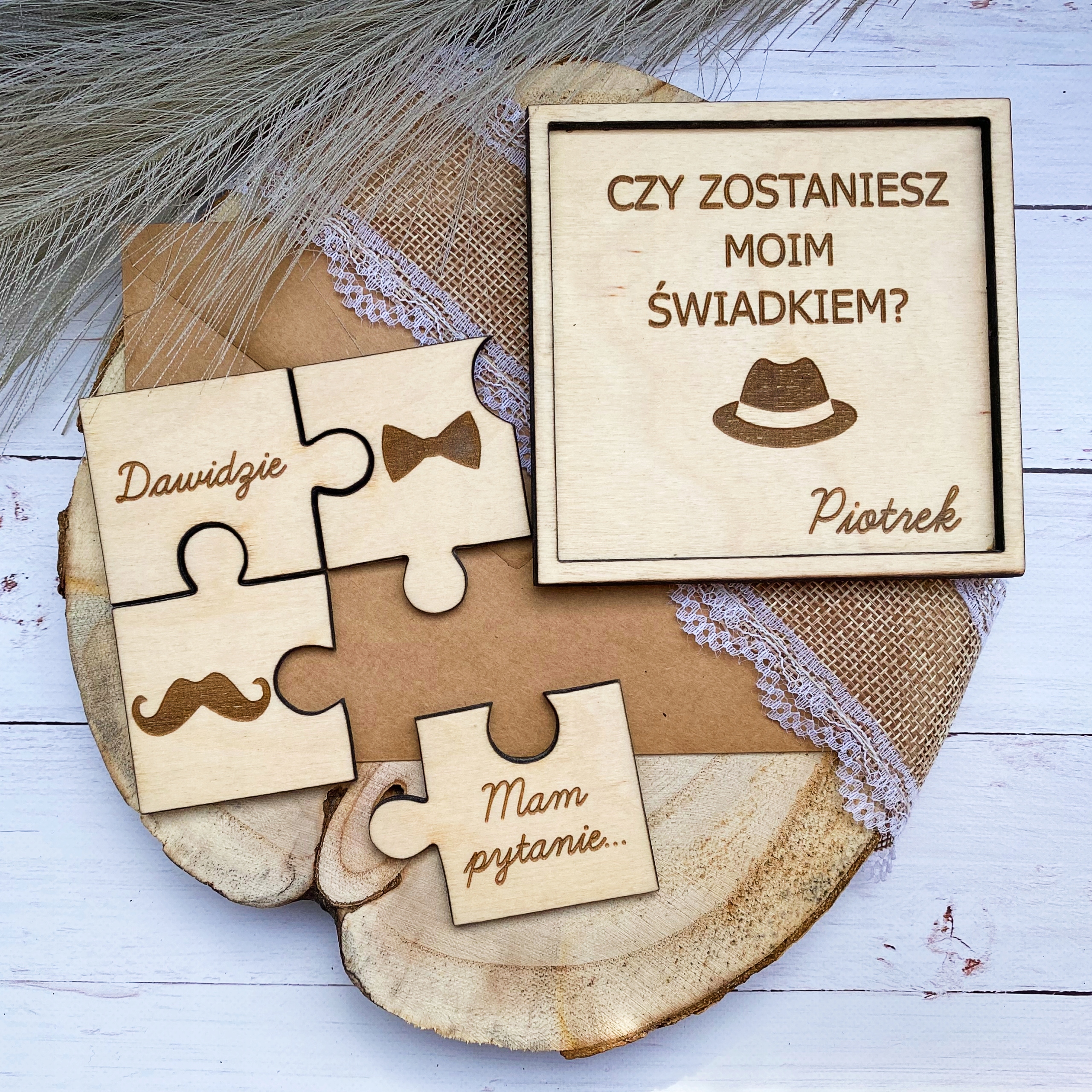 PUZZLE CZY ZOSTANIESZ MOIM ŚWIADKIEM PROŚBA KARTKA Kod producenta puzzle zostaniesz świadkiem / świadkową