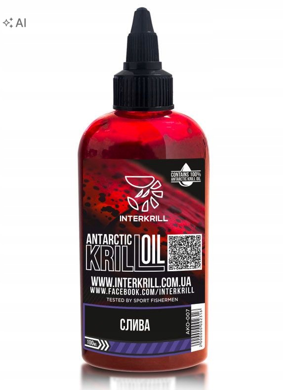 Krill Oil Dodatek Interkrill 100% Kryl Śliwka 100 ml.