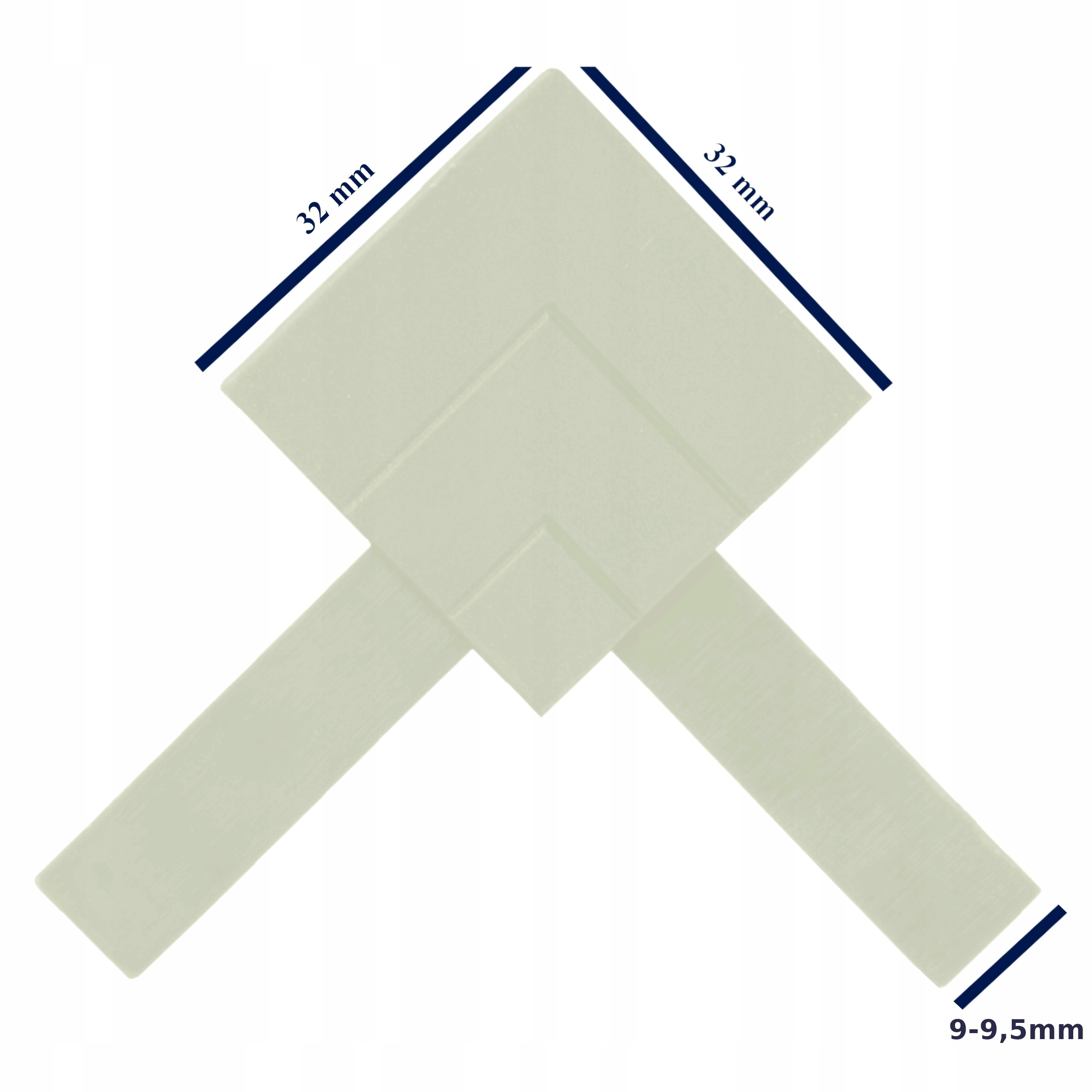 BLASZKI RYGLE UCHWYT NAROŻNIK DO MOSKITIERY ZESTAW BIAŁY Wysokość maksymalna 0 cm