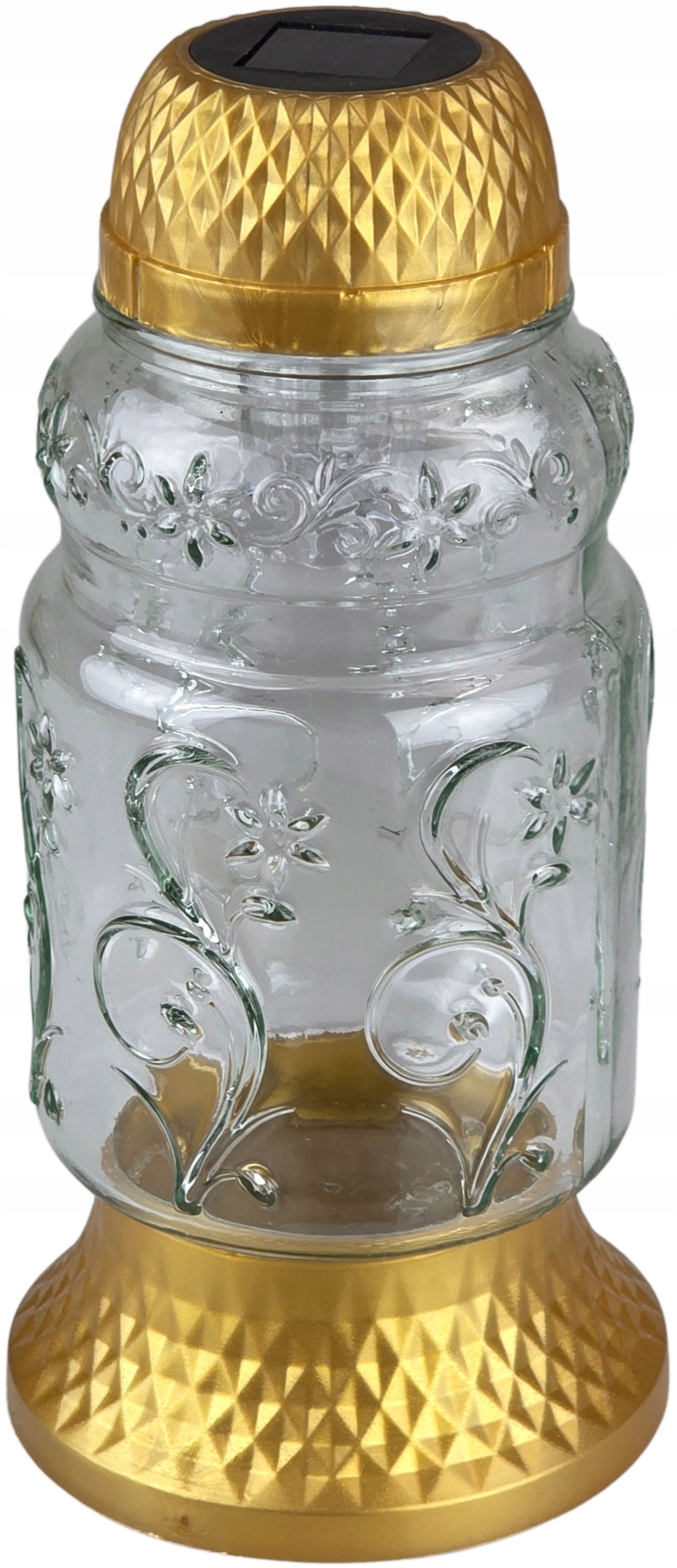 Znicz Solarny LED 23 cm – ZNICZE EKO, Wodoodporny, LA571 ZŁOTY