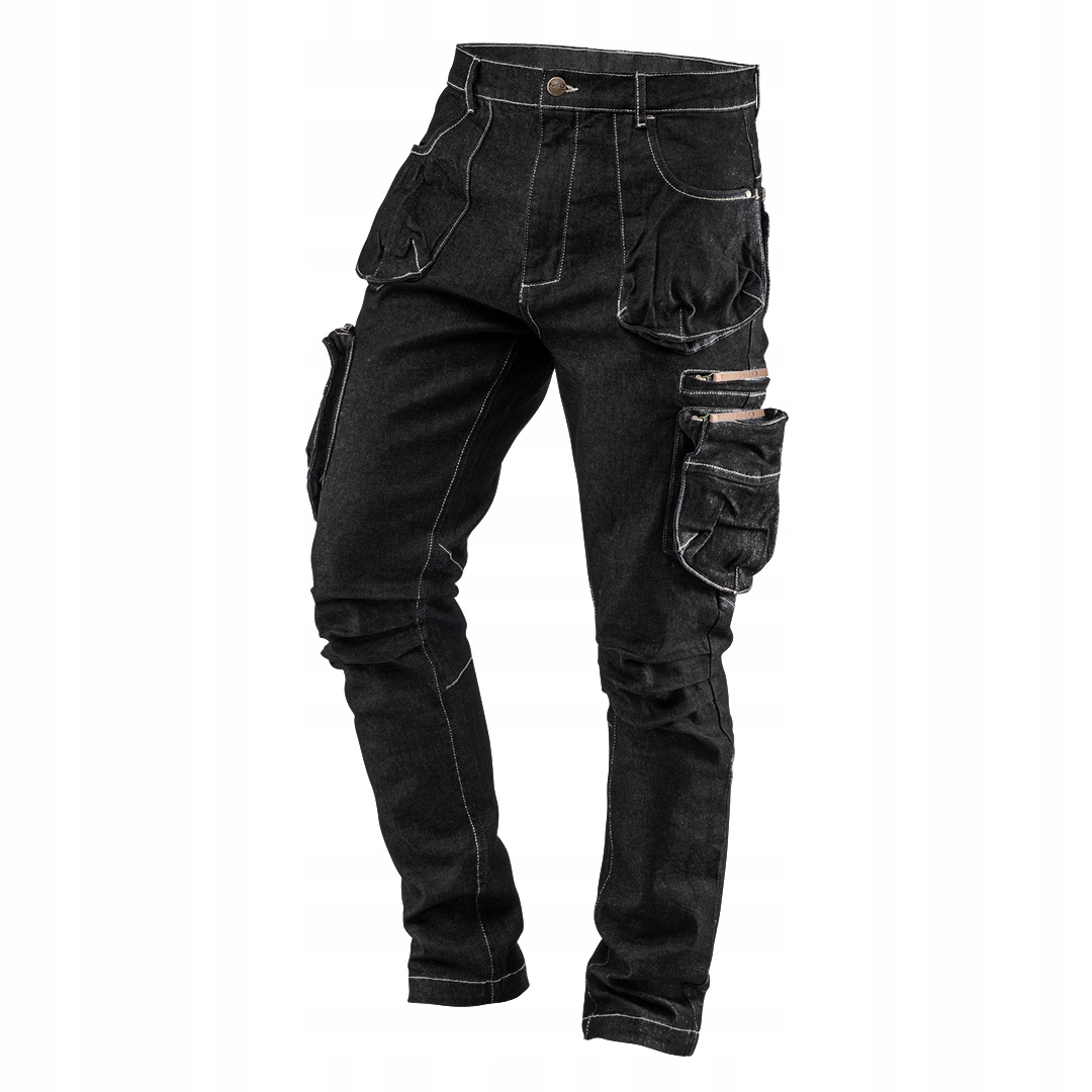 Spodnie robocze 5-kieszeniowe Denim czarne rozmiar L Neo 81-233-L