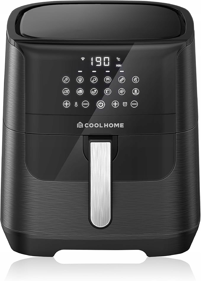 COOLHOME AF23 Frytkownica Beztłuszczowa XXL 6,5L Czarna Z Powłoką Ceramiczn — miniatura 8