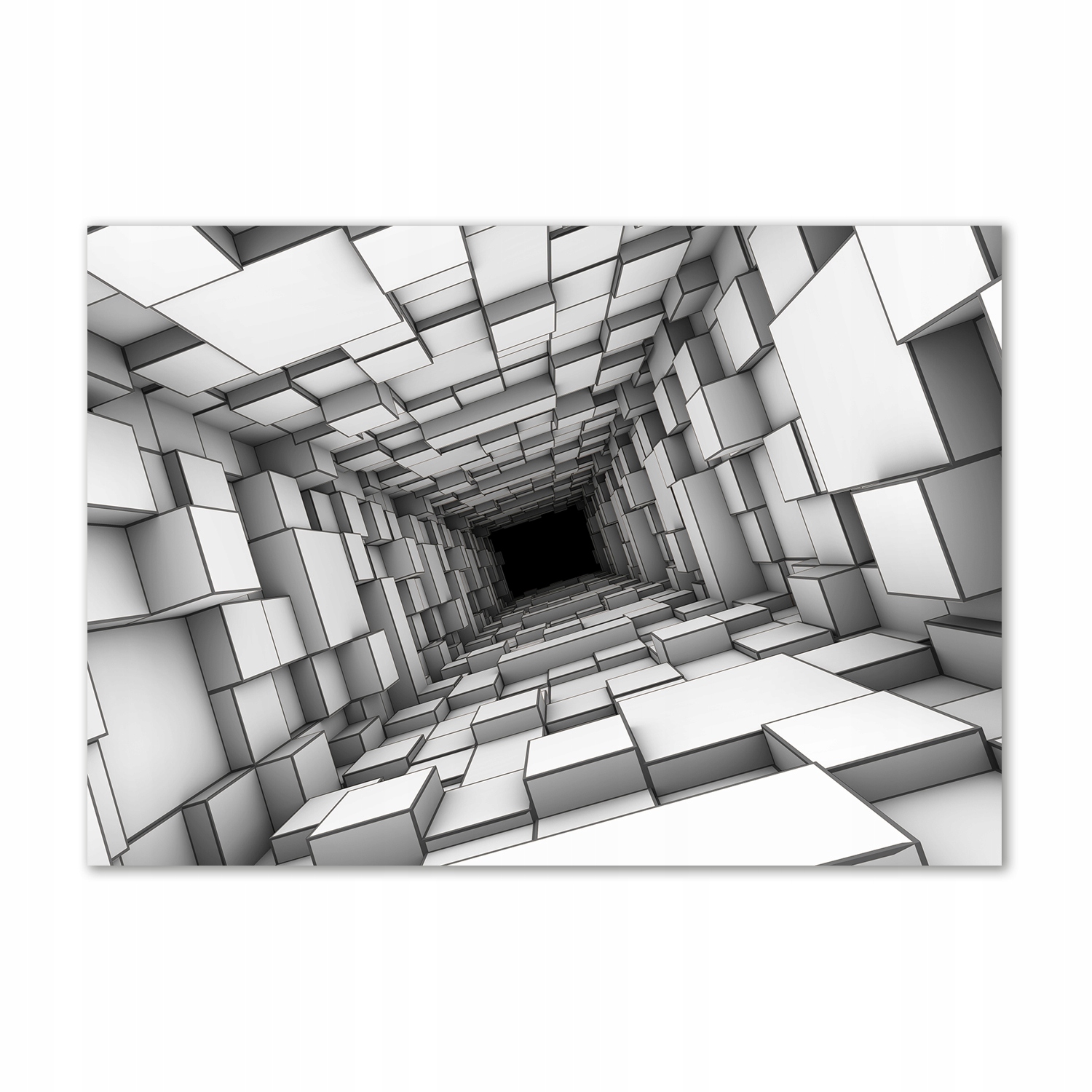 

Foto-obraz szklany Tunel z sześcianów 100x70