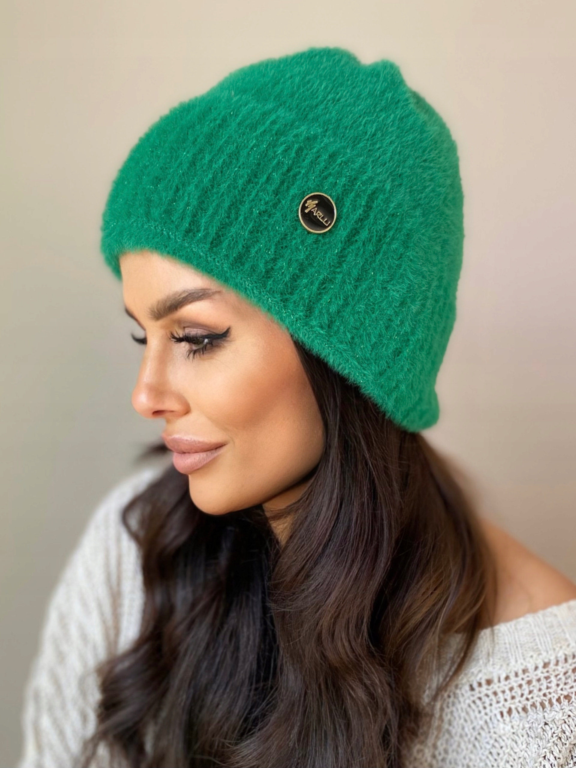 CZAPKA DAMSKA ZIMOWA NA ZIMĘ CIEPŁA WYGODNA GRUBA KOBIECA SPORTOWA KOLORY Materiał dominujący inny