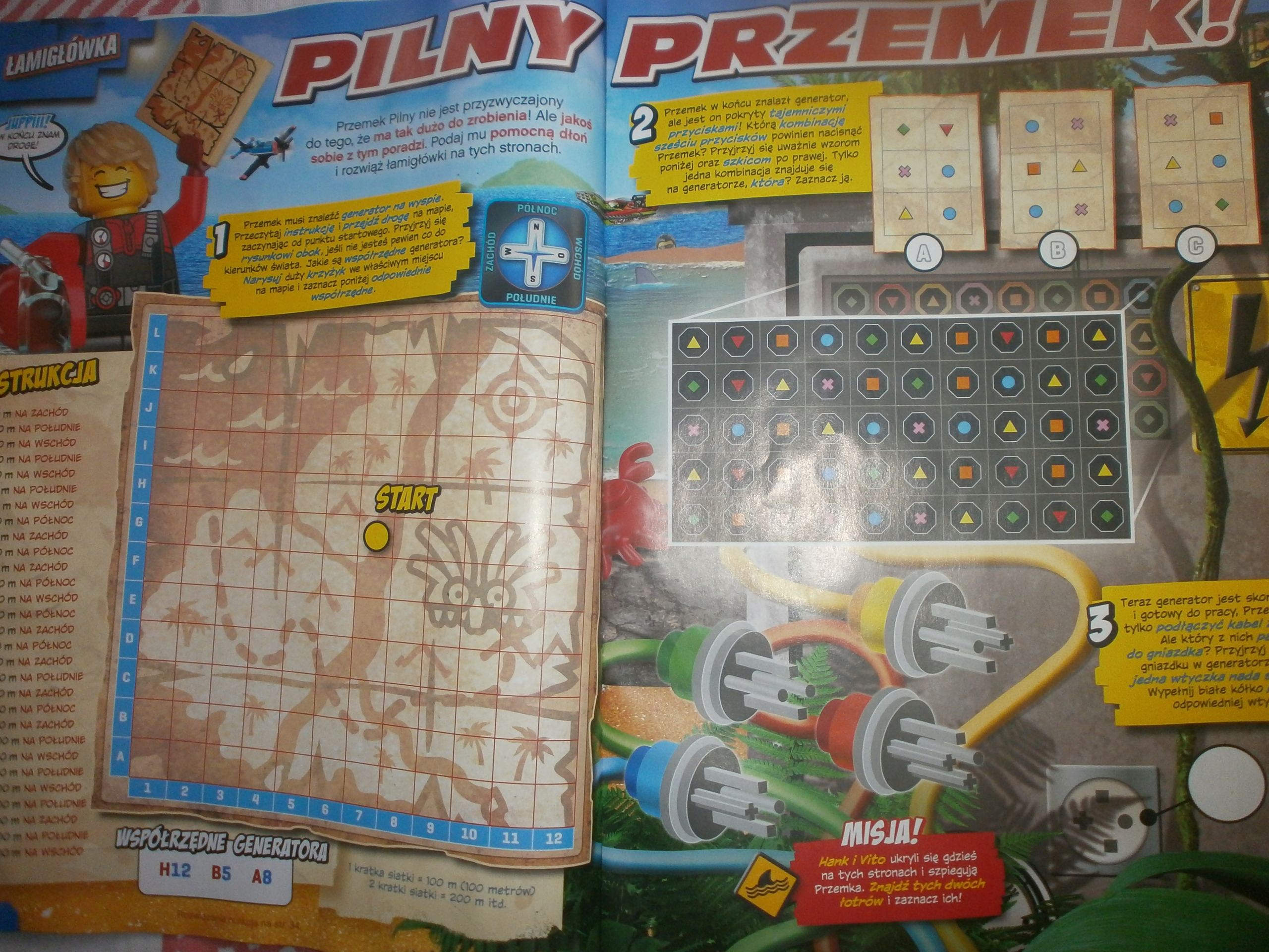 LEGO CITY NUREK+SKUTER+KRABIK + MAGAZYN Dodatki prezent