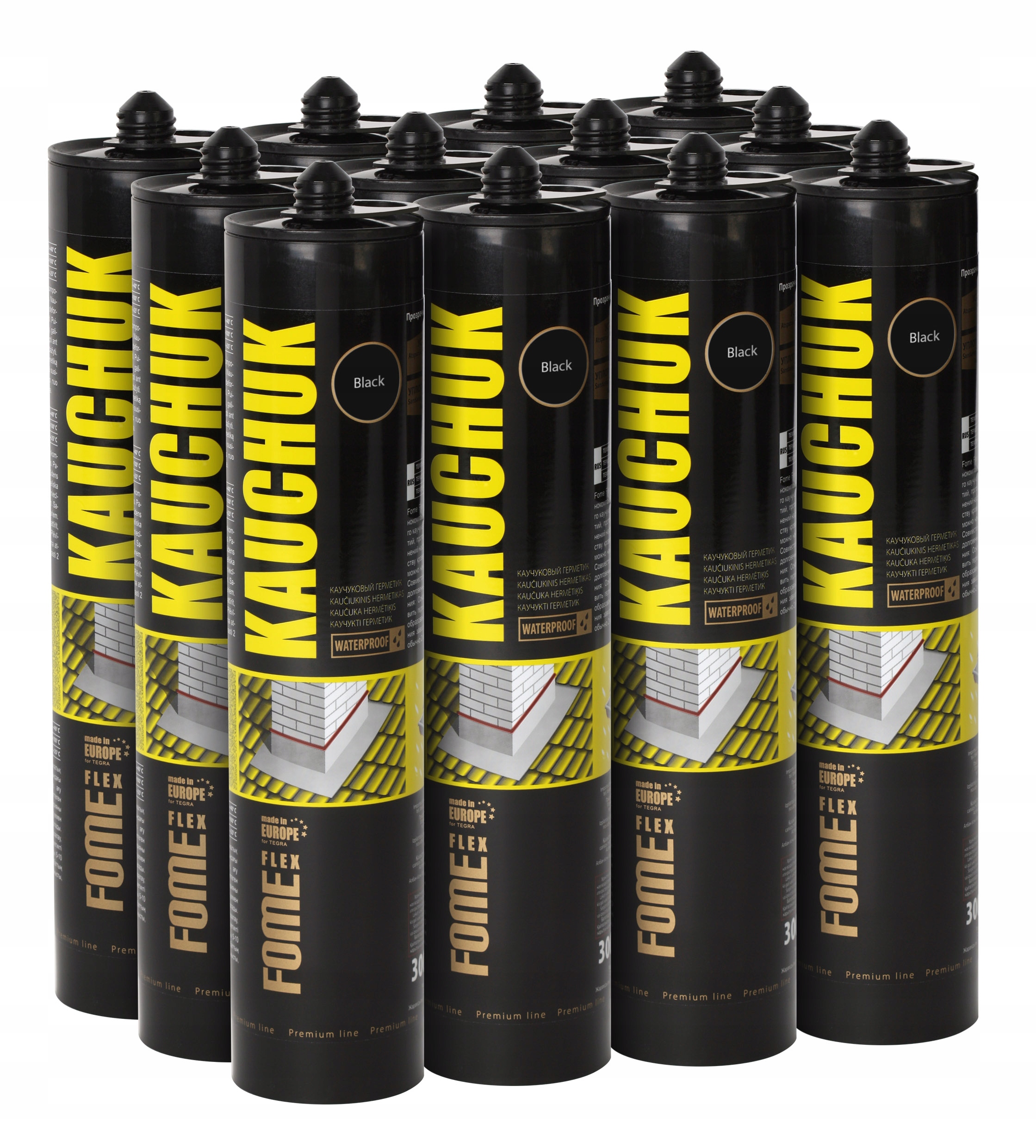 

Uszczelniacz dekarski kauczukowy czarny 300ml x 6