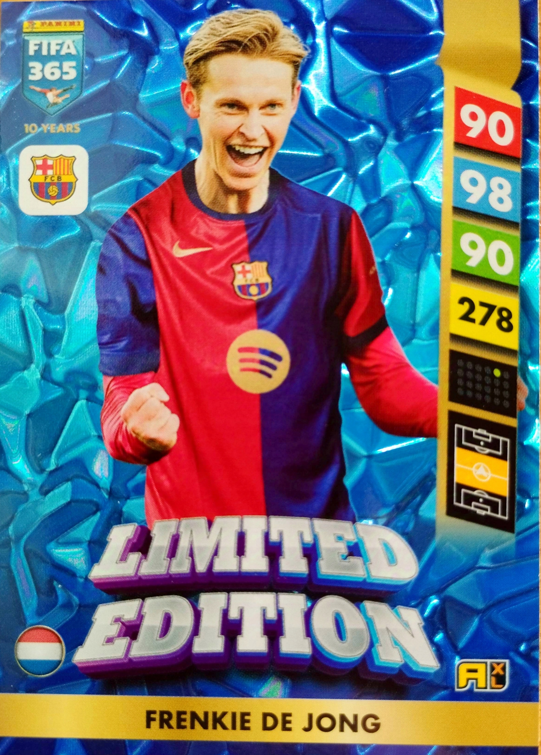 Panini Fifa 365 2025 Karta Limited Frenkie de Jong Fc Barcelona