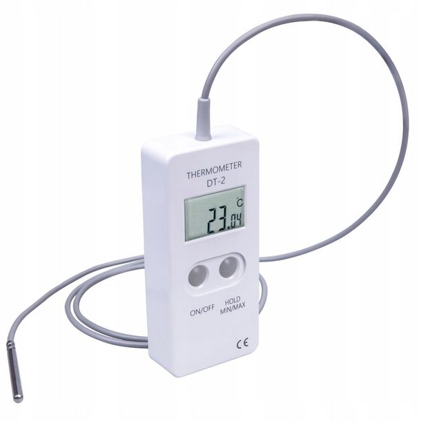 Precyzyjny termometr apteczny lodówkowy z sondą DT-2