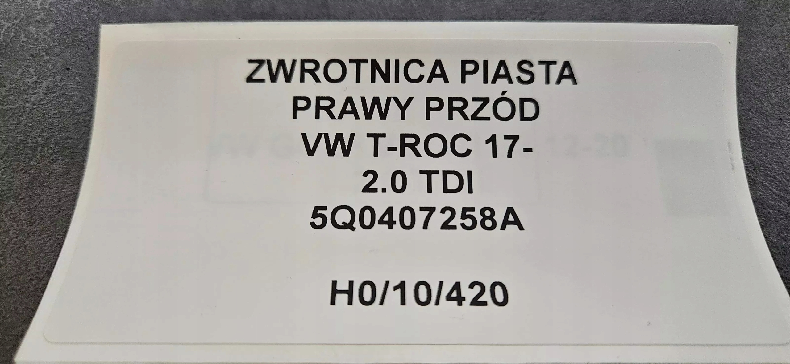 otoč čepu pravý předek VW T-ROC 17- 2.0 TDI