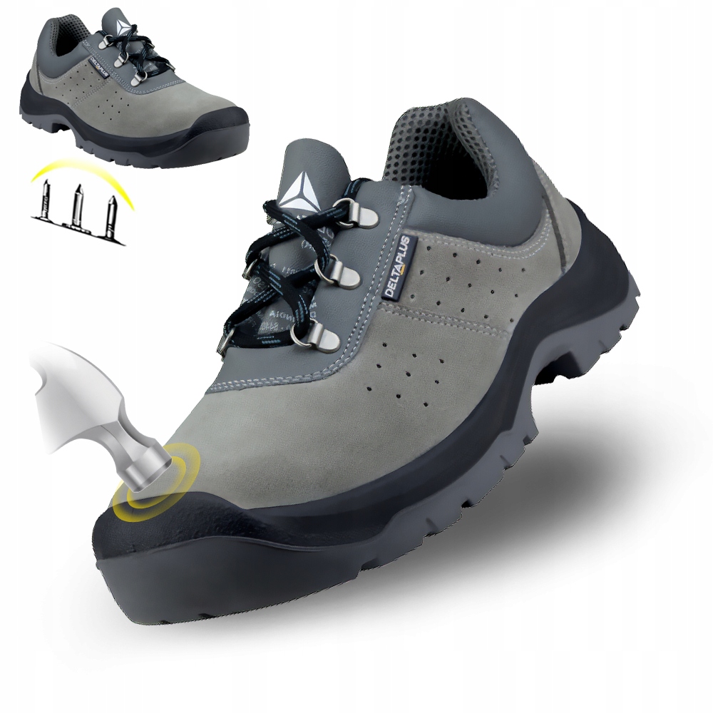 Buty Robocze Półbuty Męskie Letnie Markowe Delta Z Podnoskiem Ochronne S1P
