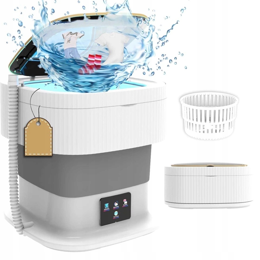 Przenośna Mini Pralka 11L Składana Podróżna Automatyczna Turystyczna Pralka