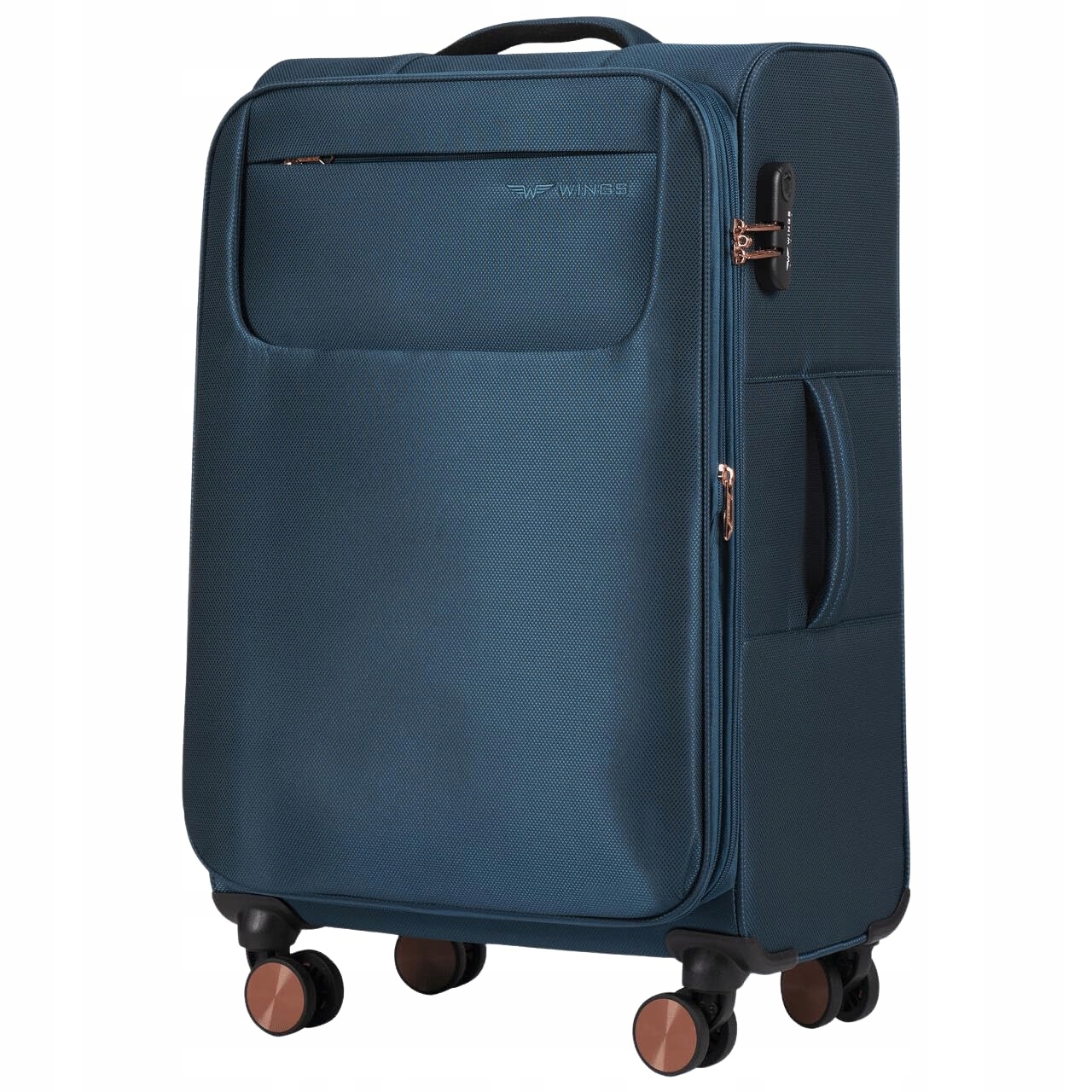 Měkký kufr střední Wings Tern Wings 24" Teal cestovní zavazadlo registrované