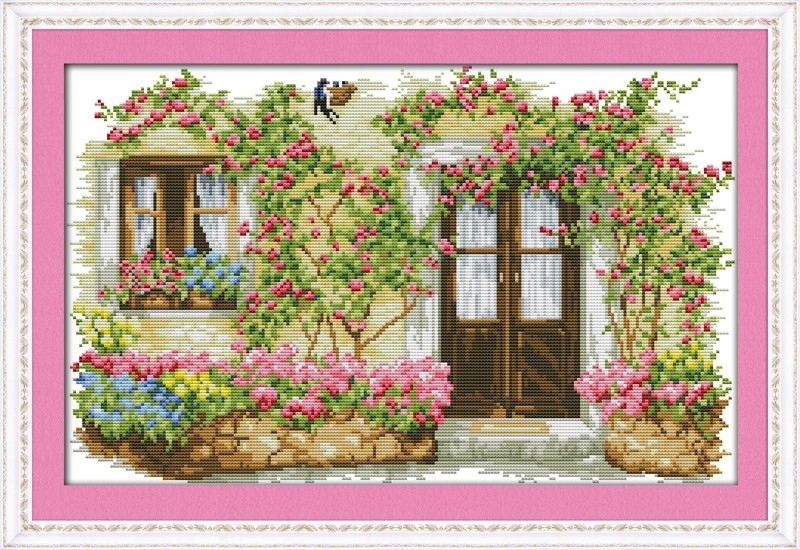 Křížková výšivka počítaná sada (kanva, mulina)