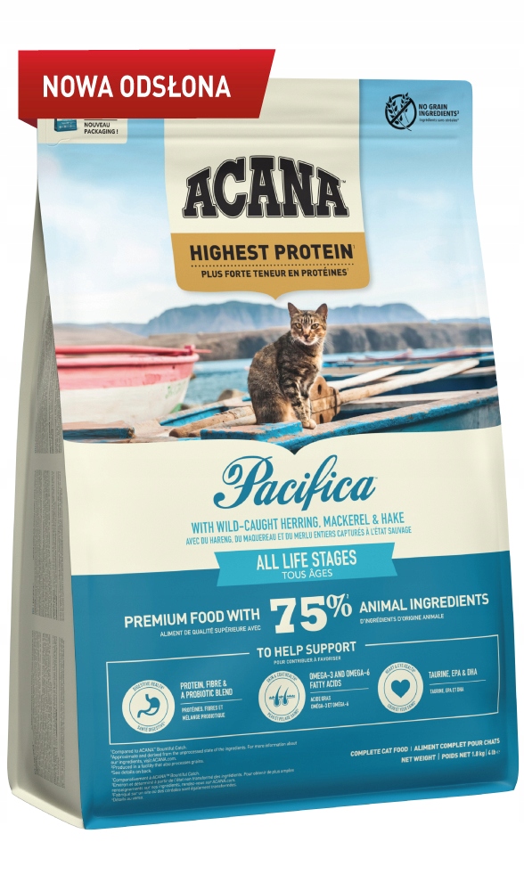 Acana Pacifica Cat 1,8KG ryba sucha karma dla kota