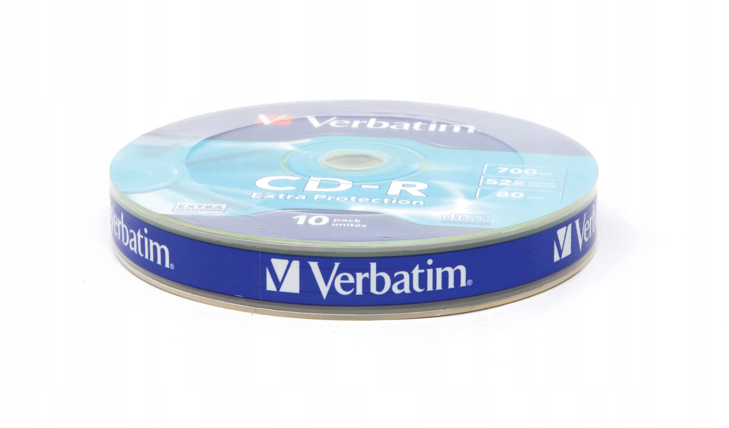 Płyta Verbatim CD-R 700 MB 10 szt Extra Protection Stan opakowania oryginalne