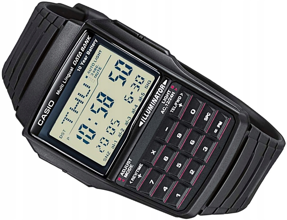 

Męski Zegarek Casio DBC-32 1A Data Bank Kalkulator
