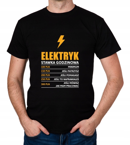 

koszulka Elektryk stawka godzinowa