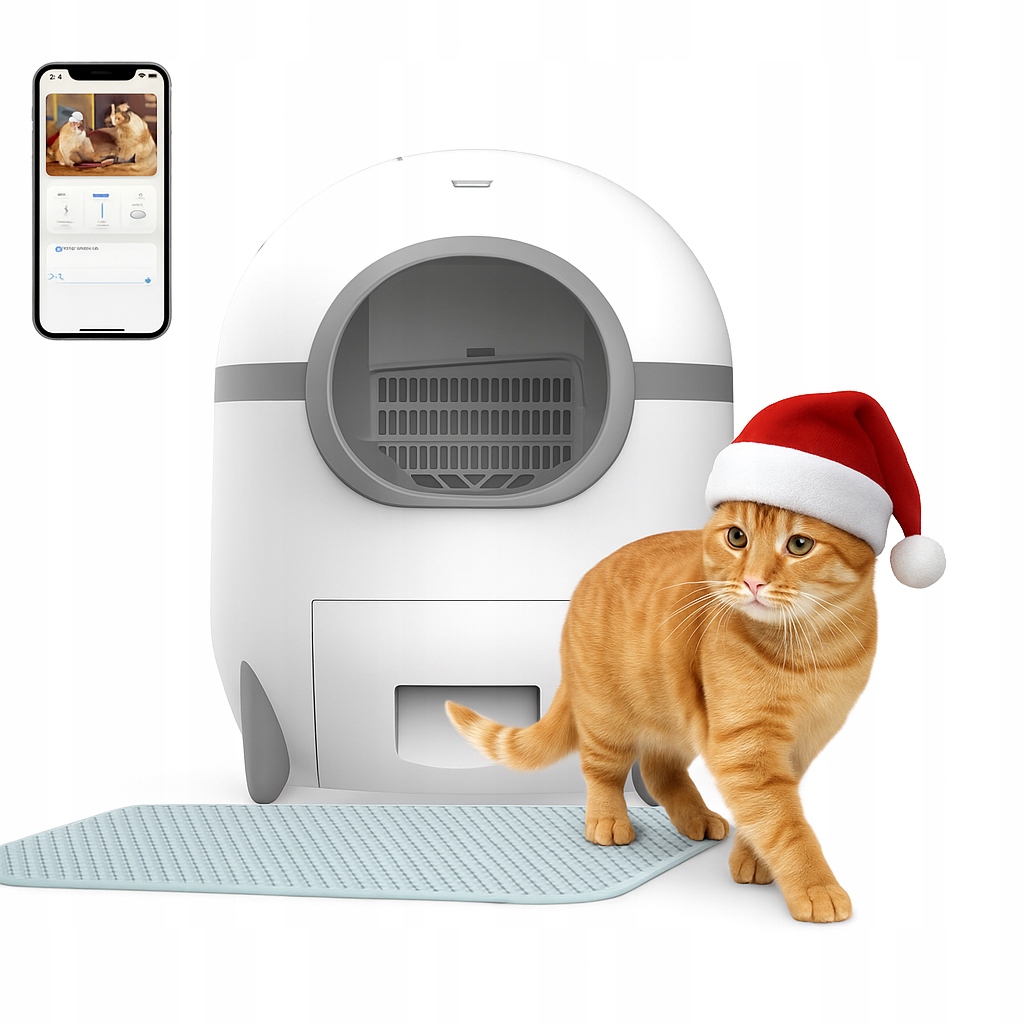 Levně Toaleta Pro Kočky Automatický Wi-fi 60L Inteligentní