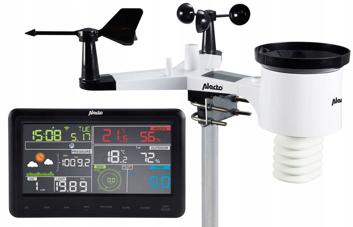 Bezdrátová WiFi meteostanice Alecto WS-5500TERMO Vlhkoměr, déšť