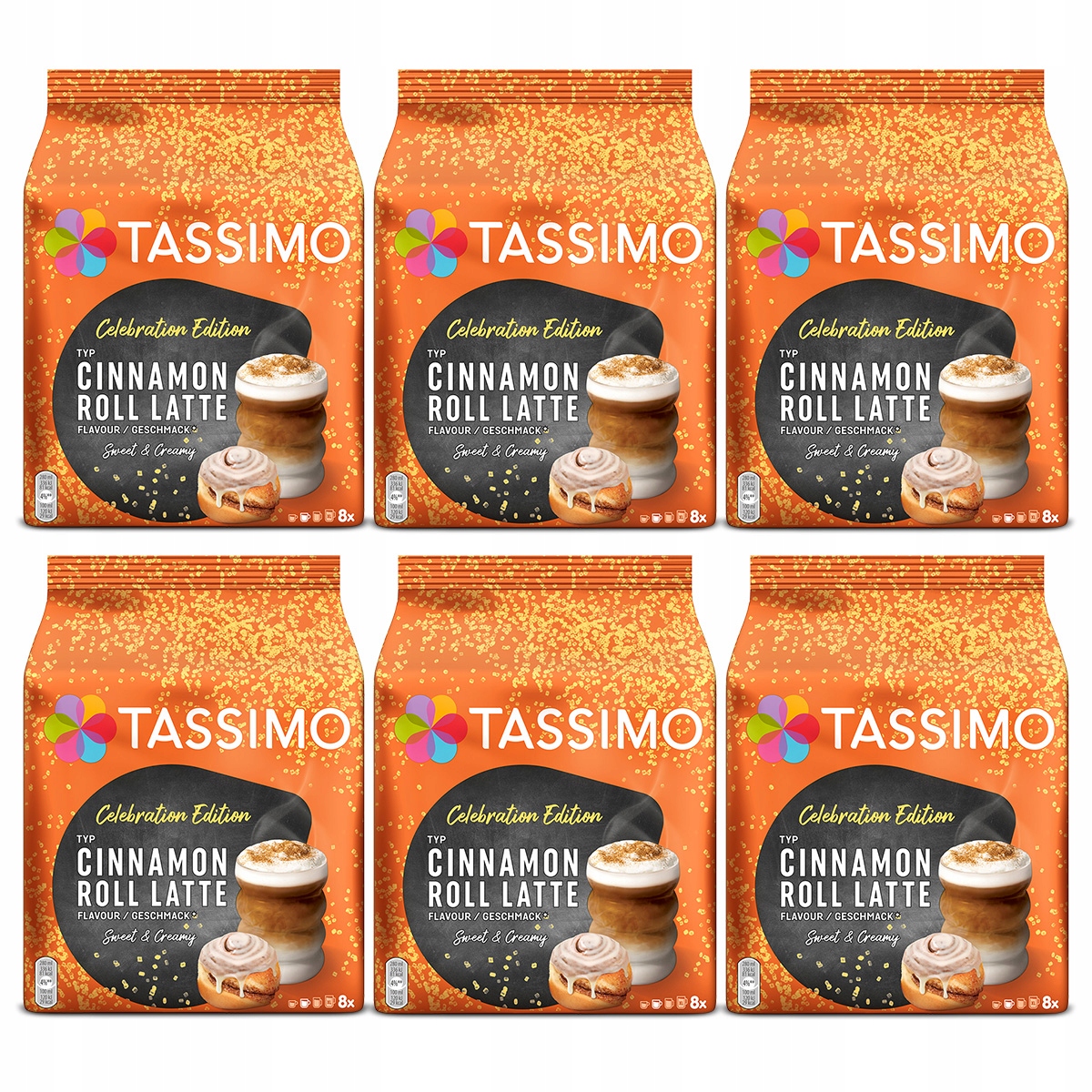 Kapsułki Tassimo Cinnamon Roll Latte 5+1 opakowanie Gratis!