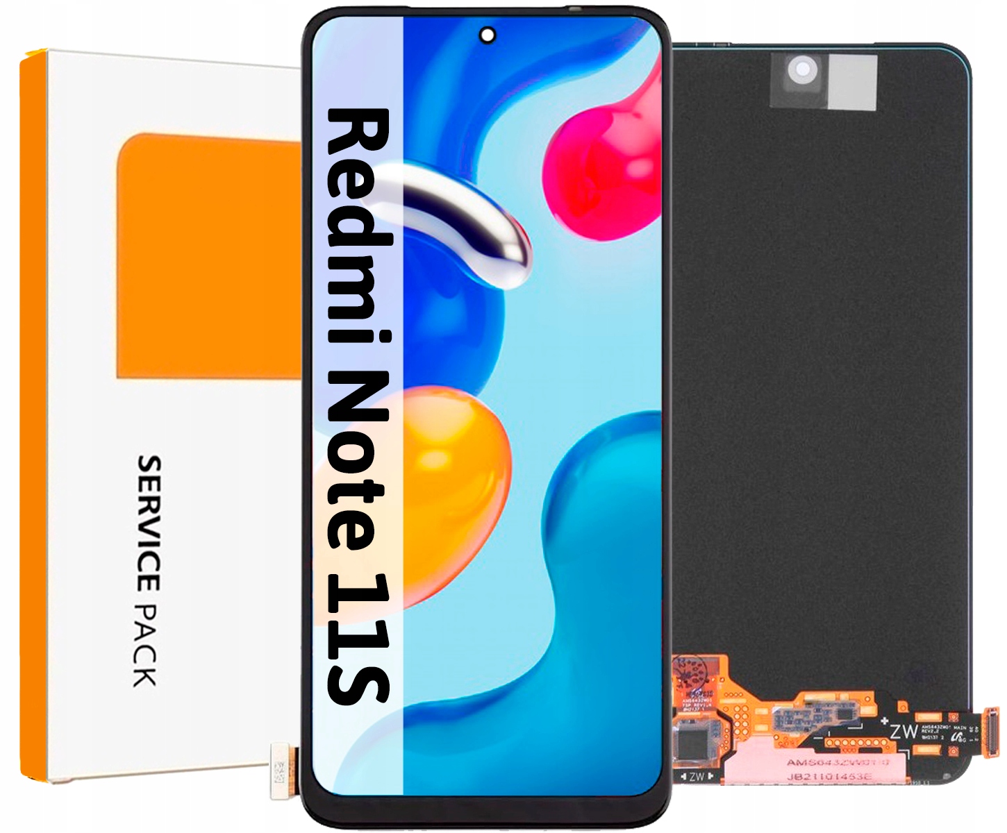 Oryginał OLED Wyświetlacz Do Xiaomi Redmi Note 11S Service Pack Ekran