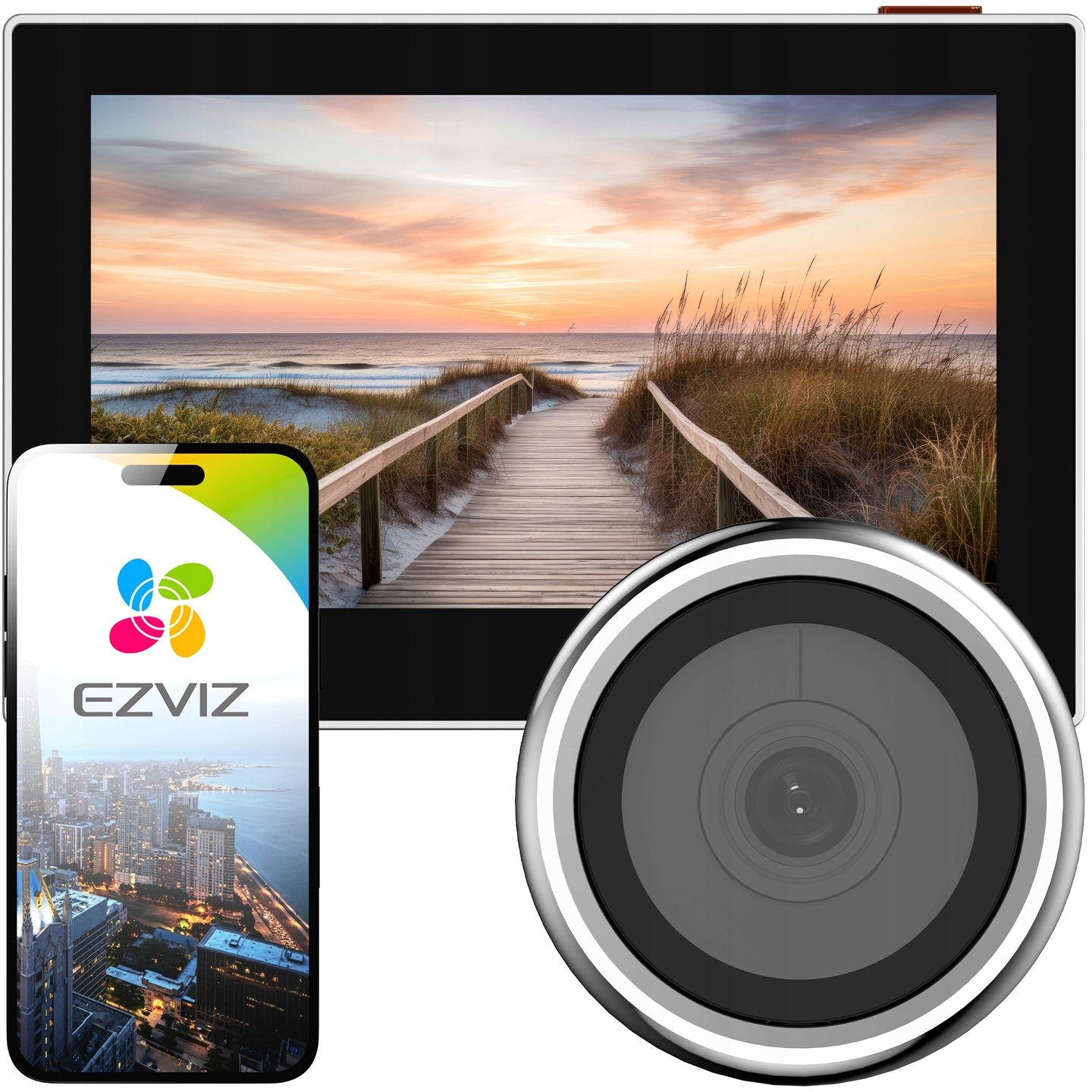 Inteligentný hľadáčik s Fhd obrazovkou Ezviz HP2 WiFi, mobilná aplikácia