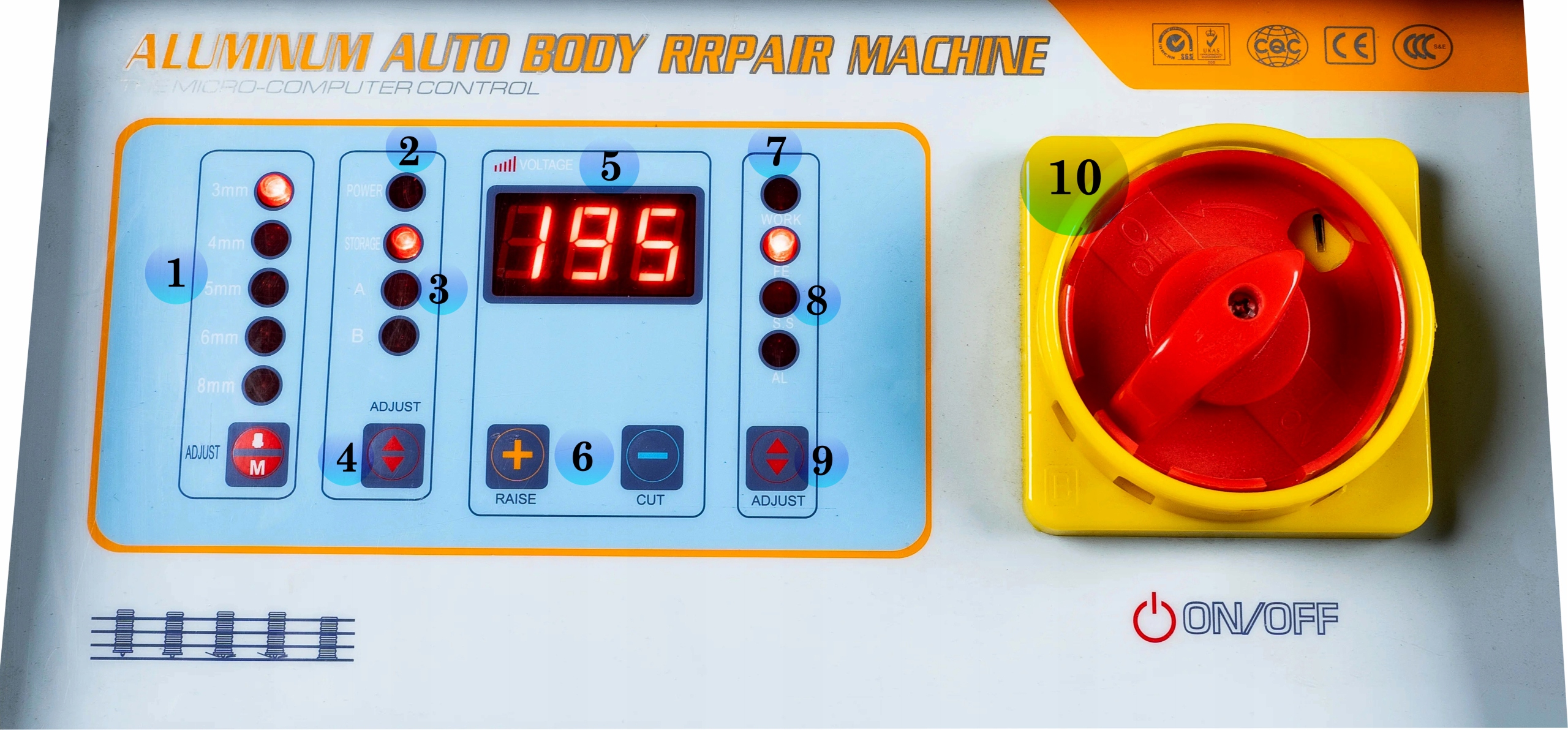 WELDMAN ZGRZEWARKA DO BLACH SPOTTER 7000 ALU Maksymalna moc 7000 W