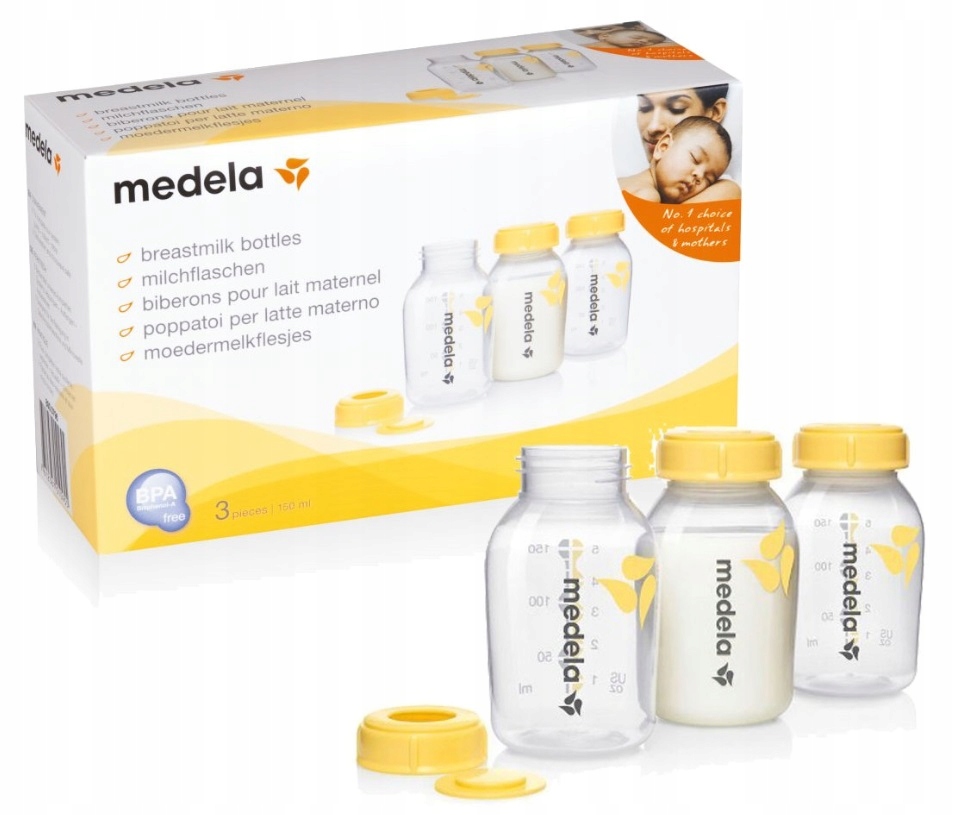 

Medela Butelki Pojemniki Mleka Pokarmu 150ml 3szt