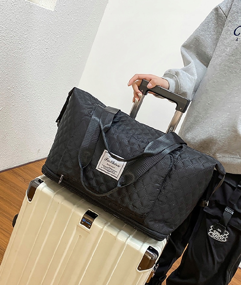 TORBA DUŻA MAŁA REGULOWANA DAMSKA PODRÓŻNA PIKOWANA SKŁADANA DO SAMOLOTU Wzór dominujący inny wzór