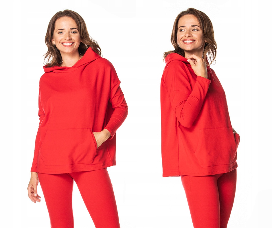 

Bluza dresowa oversize luźna, z kapturem 3XL/4XL