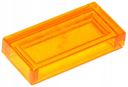 

Lego 3069b Tile 1x2 Trans orange Nowy