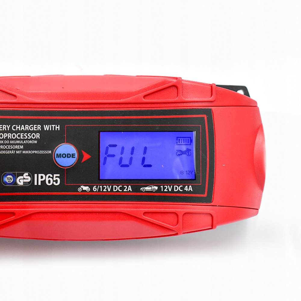 Ładowarka PROSTOWNIK do akumulatorów żelowych GEL AGM 6V 12V 4A LCD EAN (GTIN) 5901299010303