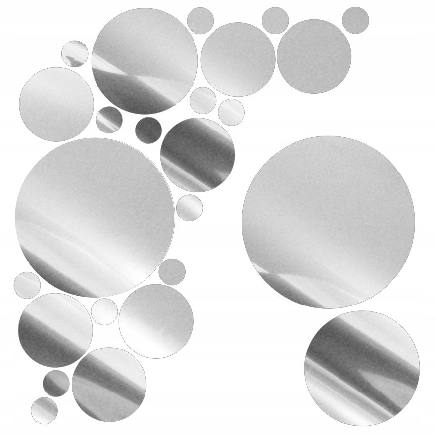 

Naklejki Na Ścianę, Lustrzane Kółka, Decor Glamour