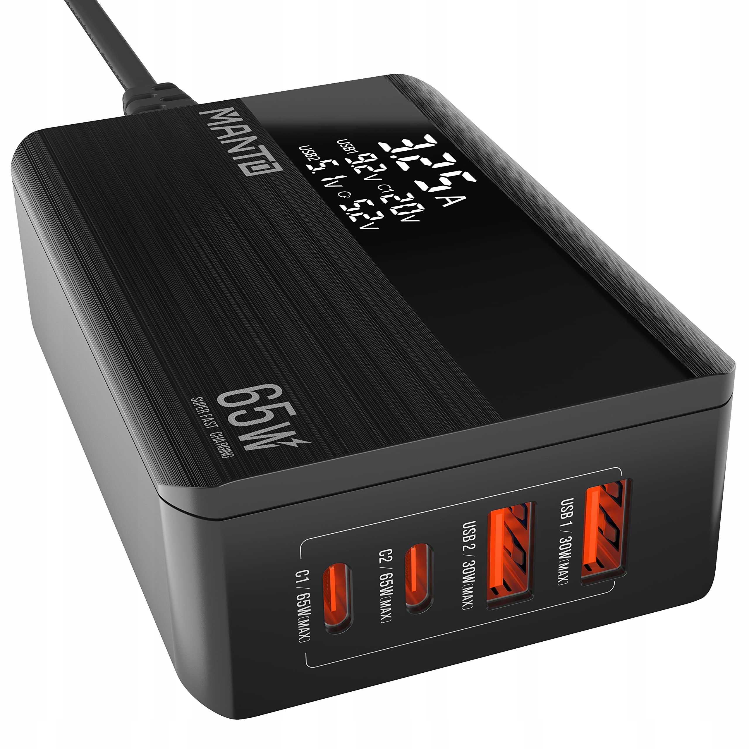 Topadre Ładowarka USB C 140 W, 5-portowa GaN USB C — miniatura 9