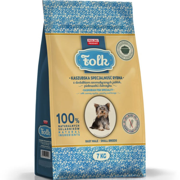 Levně Folk suché krmivo pro psy Kašubská rybí specialita 7 kg