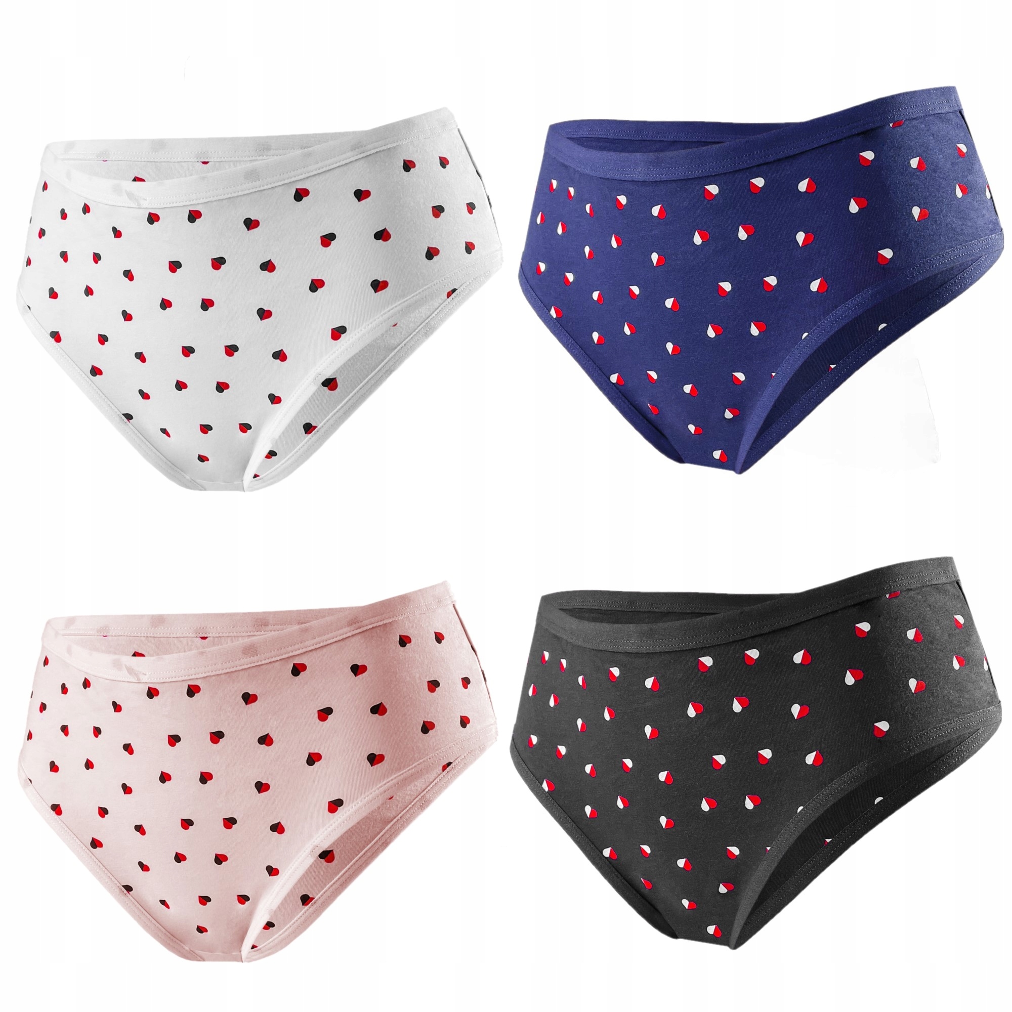 

4 Pary Fig Damskich W Serduszka Na Walentynki L/XL